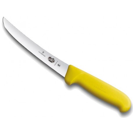 Couteau à désosser Victorinox lame 15cm à dos renversé fibrox jaune