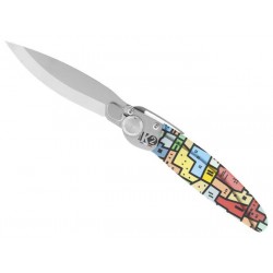 Couteau K2 3D décor favelas