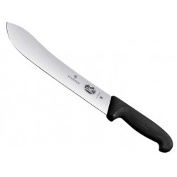 Couteau de boucher Victorinox pointe large fibrox noir