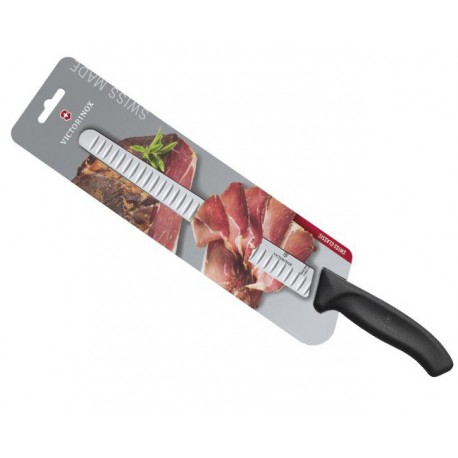 Couteau à jambon Victorinox SwissClassic 25cm noir - sur carte