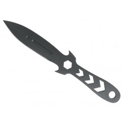 Couteau à lancer Black Fox 11cm - étui nylon noir