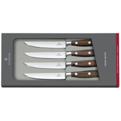 Set de 4 couteaux à steak Victorinox Grand Maître forgé 12cm palissandre