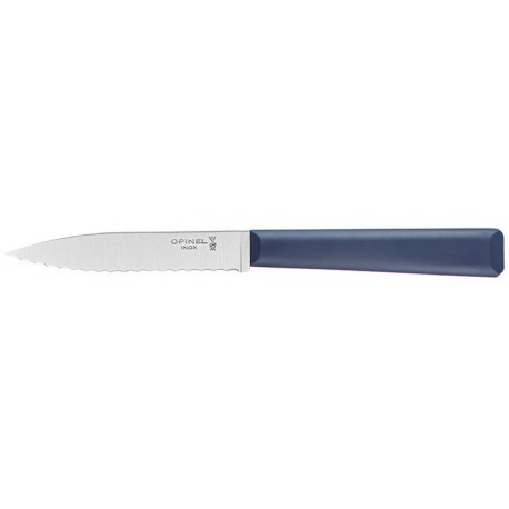 Couteau d'office cranté Opinel n°313 gamme Essentiels - bleu