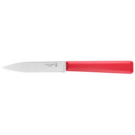 Couteau d'office cranté Opinel n°313 gamme Essentiels - rouge