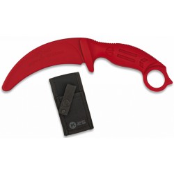 Couteau Karambit d'entraînement K25 caoutchouc rouge