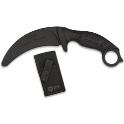 Couteau Karambit d'entraînement K25 caoutchouc noir