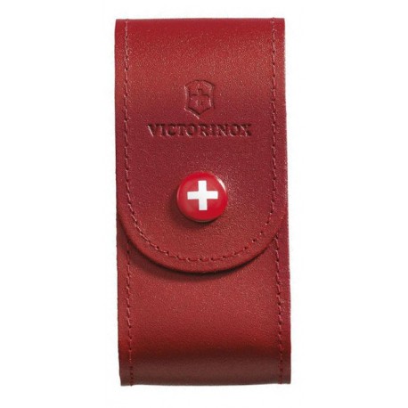 Étui couteau suisse Victorinox cuir rouge - 15 à 23 pièces