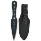 3 couteaux de lancer Albainox 16,2cm noirs avec symboles bleus