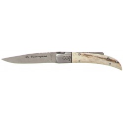 Couteau Le Camarguais n° 10 trident forgé lame 90mm - bois de cerf