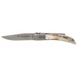 Couteau Le Camarguais n° 12 trident forgé lame 105mm - bois de cerf