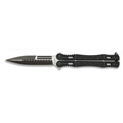 Couteau Papillon Albainox noir Lame 10