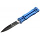 Couteau papillon Max Knives P45 3Cr13 aluminium anodisé bleu