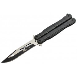 Couteau papillon Max Knives P49 3Cr13 aluminium anodisé noir