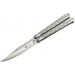Couteau papillon Max Knives P50S 3Cr13 acier silver