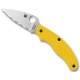 Couteau Spyderco UK Penknife Salt jaune à dents