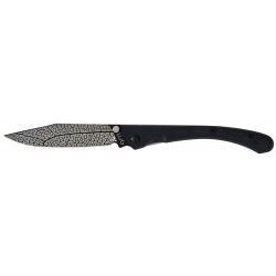 Couteau C63 Feuille Lug G10 noir black titanium