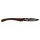 Couteau C63 Aigle Lug G10 noir orange black titanium