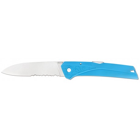 Couteau Florinox Kiana Mer bleu - lame semi-crantée