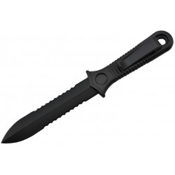ABS Defense Dagger - Couteau fixe lame dentelée
