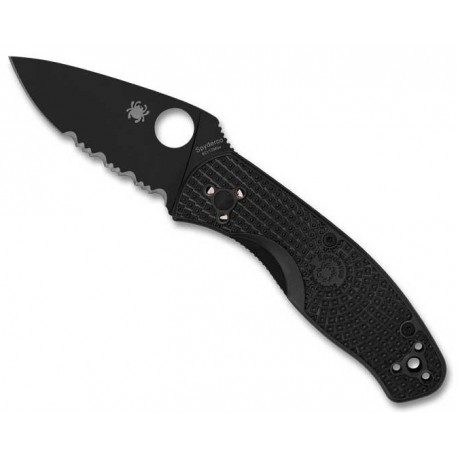 Couteau Spyderco Persistence tout noir mixte C136PSBBK
