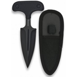 Push dagger Albainox 11cm tout noir - 32314