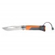 Couteau Opinel Outdoor n° 8 VRI manche orange