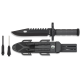 Couteau de survie Albainox avec Silex/Aiguiseur/Siffle