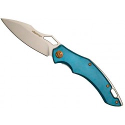 Couteau Fox Edge Sparrow aluminium bleu/bronze