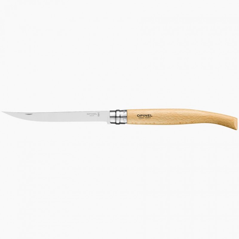 Couteau à pain manche en hêtre lame 20cm - Lustensile