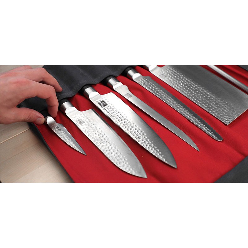 Trousse à couteaux cuir et toile KOTAI - KTAC001