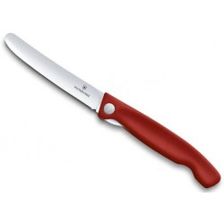 Couteau d’office pliant Victorinox Swiss Classic rouge lisse