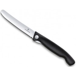 Couteau d’office pliant Victorinox Swiss Classic noir lisse