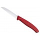 Couteau d'office Swiss Classic Victorinox 8cm denté pointe rabattue rouge