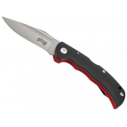 Couteau Herbertz G10 noir/rouge 12cm inox - 55008