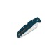 Couteau Spyderco Endura 4 K390 bleu à dents