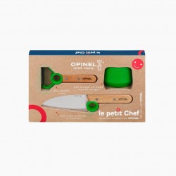 Coffret Opinel "Le Petit Chef" vert