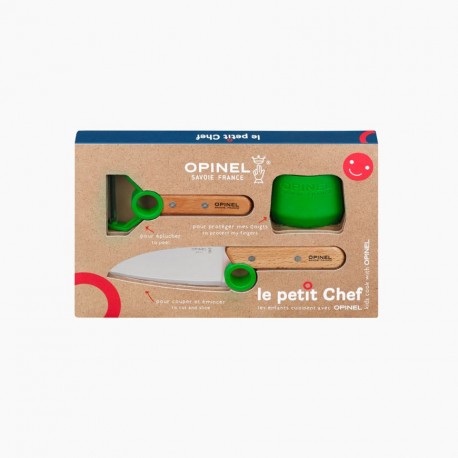 Coffret Opinel "Le Petit Chef" vert