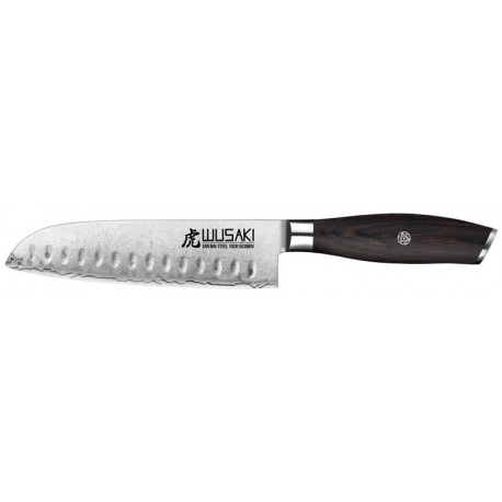 Couteau Santoku Wusaki San Mai 10Cr15 17cm