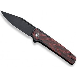 Couteau Civivi Cachet G10 Rouge/noir Blackwash