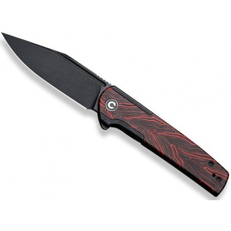 Couteau Civivi Cachet G10 Rouge/noir Blackwash