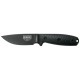 Couteau de survie ESEE-3 G10 noir lame noire