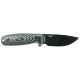 Couteau de survie ESEE-3 G10 gris/noir lame noire