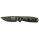 Couteau de survie ESEE-3 G10 vert/noir lame verte