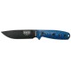 Couteau de survie ESEE-4 G10 bleu/noir lame noire