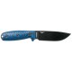 Couteau de survie ESEE-4 G10 bleu/noir lame noire