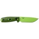 Couteau de survie ESEE-4 G10 vert/noir lame venom green
