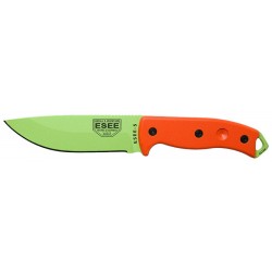 Couteau de survie ESEE-5 micarta orange lame venim green