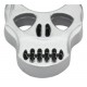 Poing américain 1 doigt Max Knives Skull aluminium silver PASKS