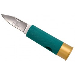 Couteau cartouche Thid vert 6,5cm inox