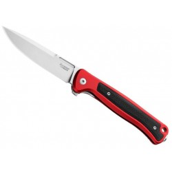 Couteau LionSteel Skinny aluminium rouge/micarta noir